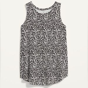 Old Navy Luxe Leopard Print Swing Tank Top